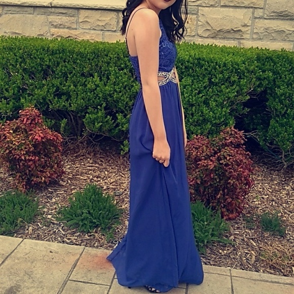 Blue prom dress - Picture 2 of 2